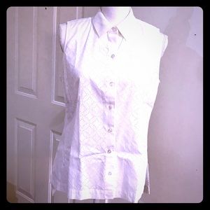 Ann Taylor Button Down Tank Blouse